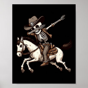 Póster Skeleton Cowboy Halloween Disstume niños Hombres D