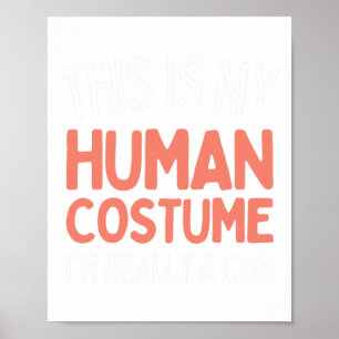 Póster Skeleton Drabbing Dance Halloween