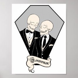 Póster Skeleton Grooms