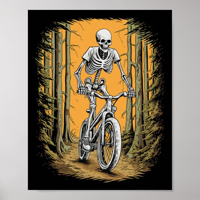 Póster Skeleton Halloween (Frente)