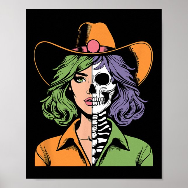 Póster Skeleton Halloween (Frente)