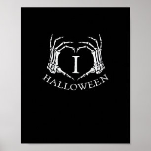 Póster Skeleton Halloween Halloween Hand Costume Hombres 