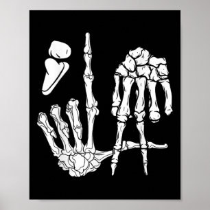 Póster Skeleton Hand Comma La Puntuación Kamala Harris