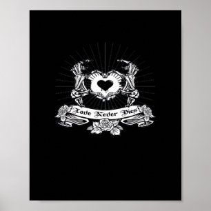 Póster Skeleton Hand Design Classic
