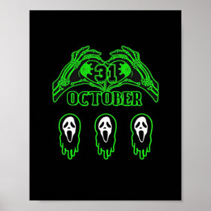 Póster Skeleton Hands Classic Design