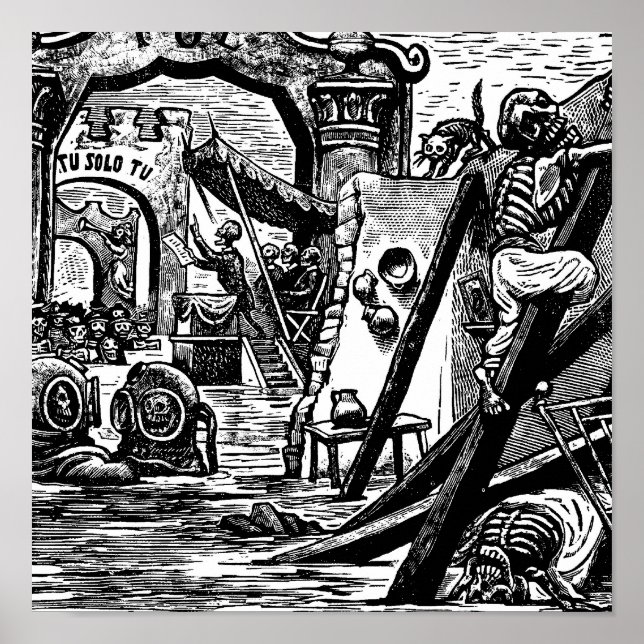 Póster Skeleton Pirates hacia 1951 (Frente)