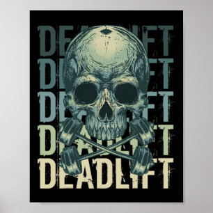 Póster Skeleton Skeletout de elevación-final de la salida