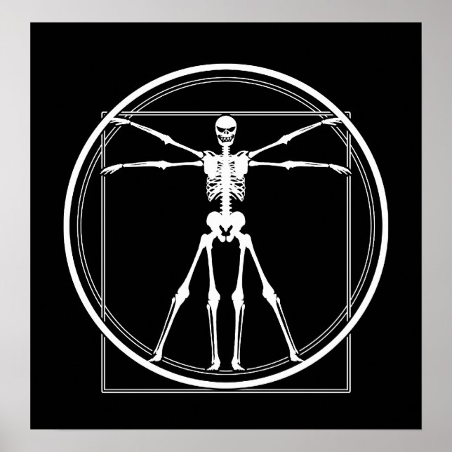 Póster Skeleton vitruviana (Frente)