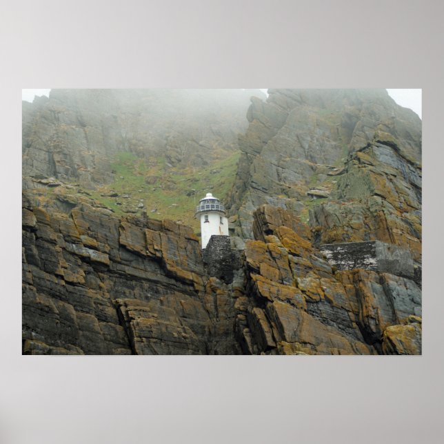 Póster Skellig Michael Lighthouse, Irlanda (Frente)