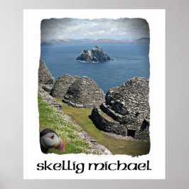 Póster Skellig Michael, Puffin, Skellig Michael Poster