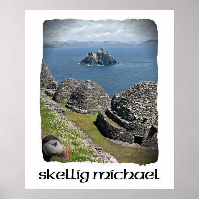 Póster Skellig Michael, Puffin, Skellig Michael Poster (Frente)
