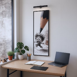 Póster Sketch Comes to Life - Creative Anxiety Drawing