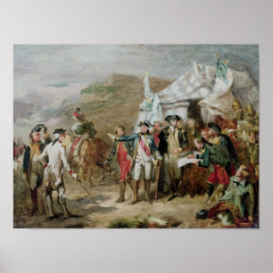 Póster Sketch for the Battle of Yorktown
