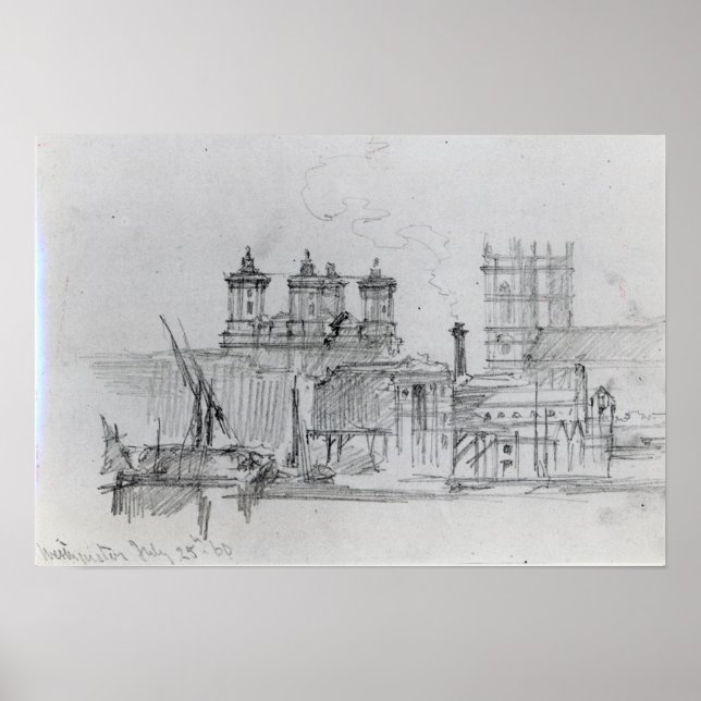 Póster Sketch of Westminster, 1860 (Frente)