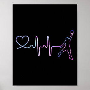 Póster Sketll Heartbeat Para Hombres Jugador De Esquemas 