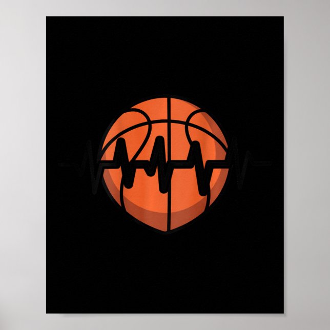 Póster Sketll Heartbeat Pulse Design  (Frente)