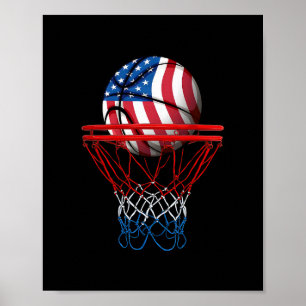 Póster Sketll Patriótico Americano Bandera De EE. UU. Hom