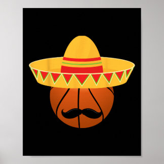 Póster Sketll Sombrero For Cinco De Mayo Fiesta Celebrati