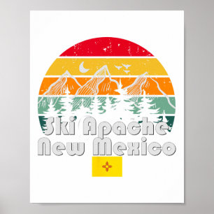 Póster Ski Apache Nuevo México