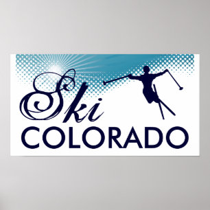 Póster ski colorado
