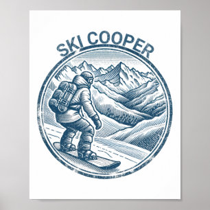 Póster Ski Cooper Colorado Snowboarder