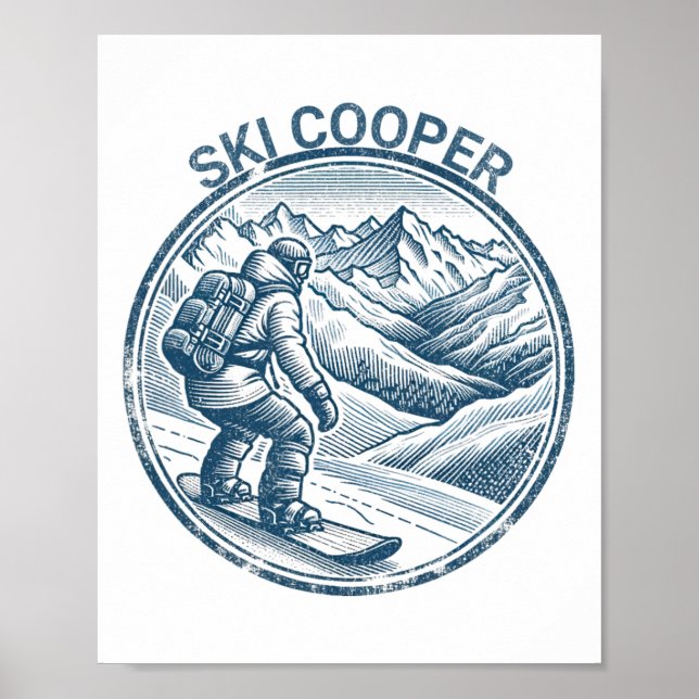 Póster Ski Cooper Colorado Snowboarder (Frente)