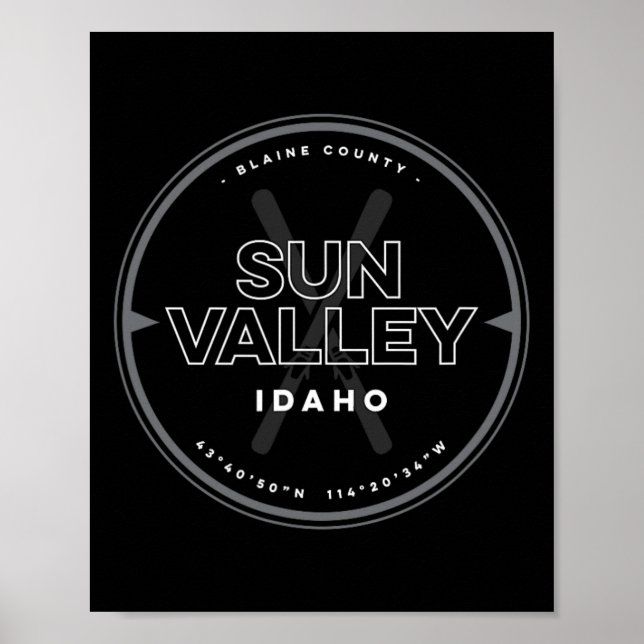 Póster Ski de Sun Valley Idaho (Frente)