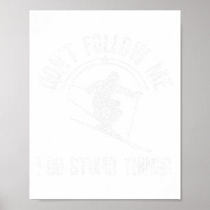 Póster Ski Freestyle Divertido Deportes De Invierno Gif