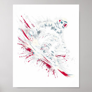 Póster Ski Freestyle Esquí Freeski Winter Extreme Sports
