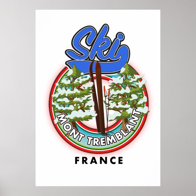 Póster Ski Lake Tahoe Sierra Nevada Poster (Frente)