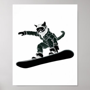 Póster Ski Snowboard Goggles Funny Esquí Snowboard Ca