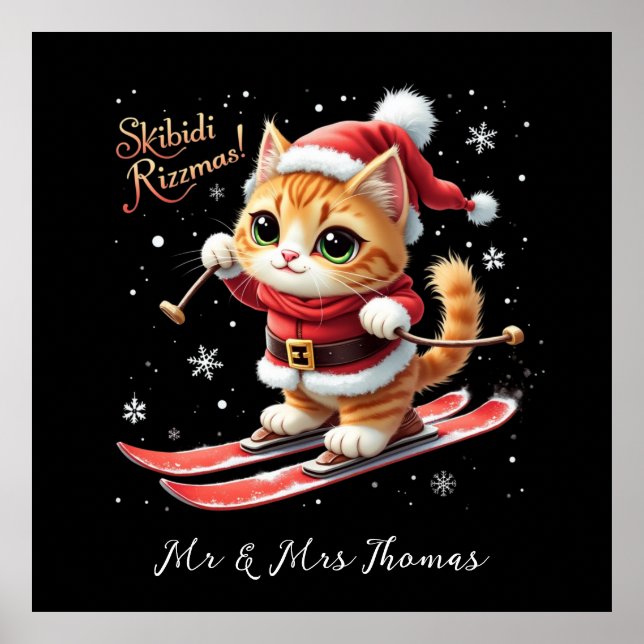 Póster Skibidi Rizzmas, el último meme de Navidades diver (Frente)