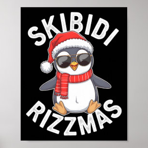 Póster Skibidi Rizzmas Navidades divertidos Navidades Tem