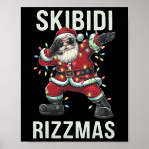 Póster Skibidi Rizzmas Navidades Santa Claus Merry Rizz M