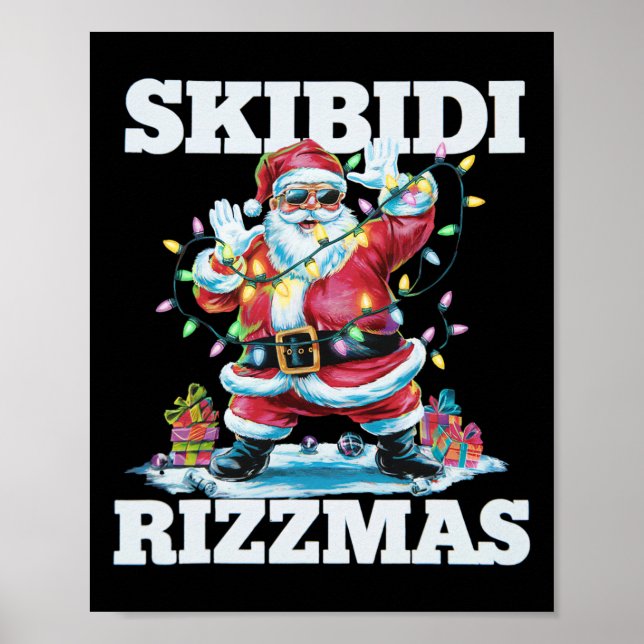 Póster Skibidi Rizzmas Niños Camisas Hombres Mujeres Navi (Frente)