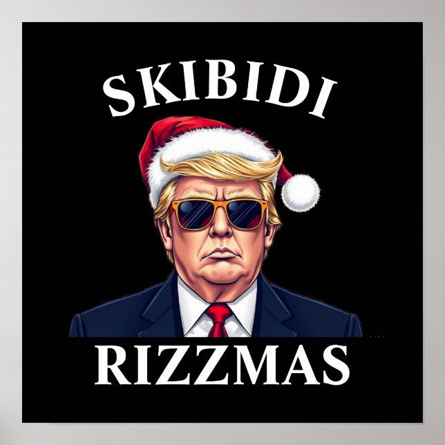 Póster Skibidi Rizzmas vuelve a hacer grandes Navidades (Frente)