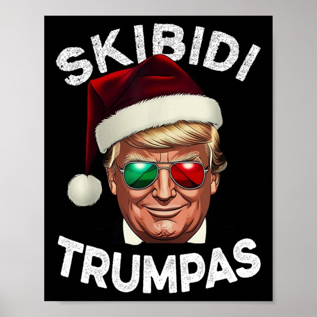 Póster Skibidi Trumpmas Rizzmas Divertida Juventud Modern (Frente)