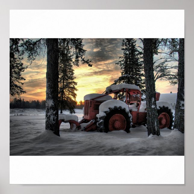 Póster skidder sunrise (Frente)