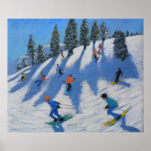 Póster Skiers Lofer 2010