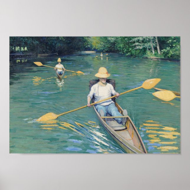 Póster Skiffs - Gustave Caillebotte (Frente)