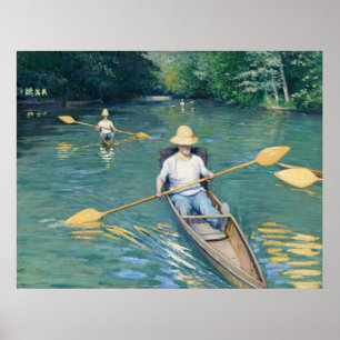 Póster Skiffs - Gustave Caillebotte Bella Artes