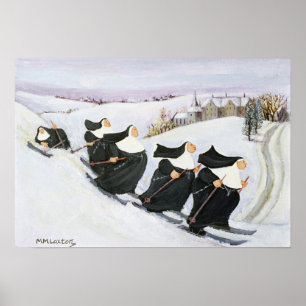 Póster Skiing