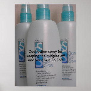 Póster Skin So Soft 001, pulverización de doble acción pa