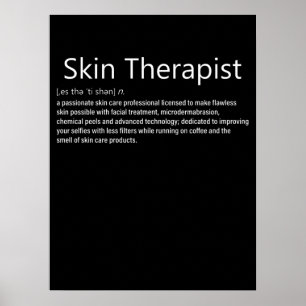 Póster Skin Therapist Definition Skincare lover