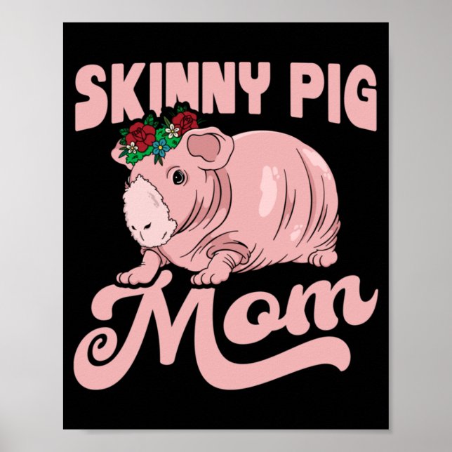 Póster Skinny Pig Mom (Frente)