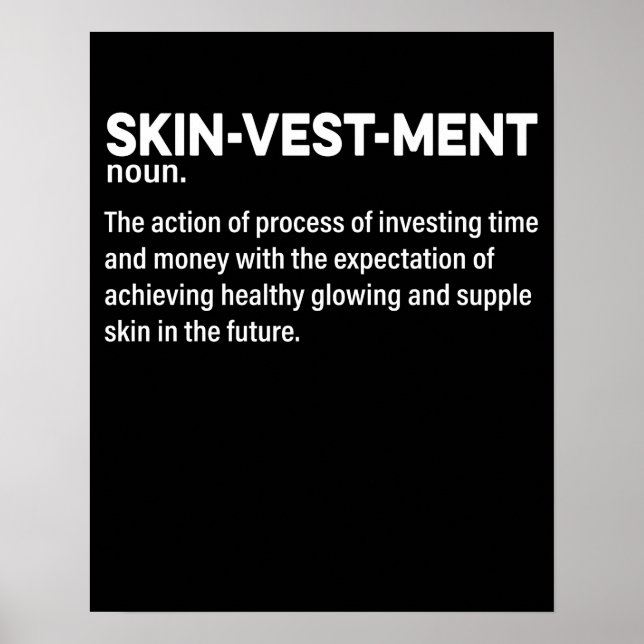 Póster Skinvestment Skincare Lover Definition E (Frente)