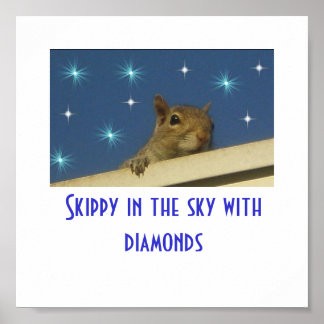 Póster Skippy in the sky con el Poster de diamantes