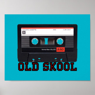 Póster Skool antiguo - Cinta Cassette