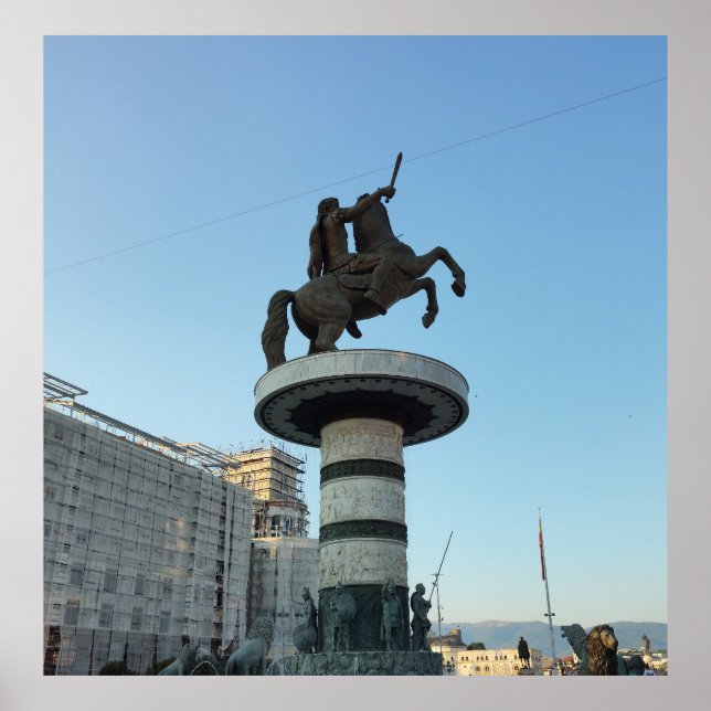 Póster Skopje, Macedonia (Frente)