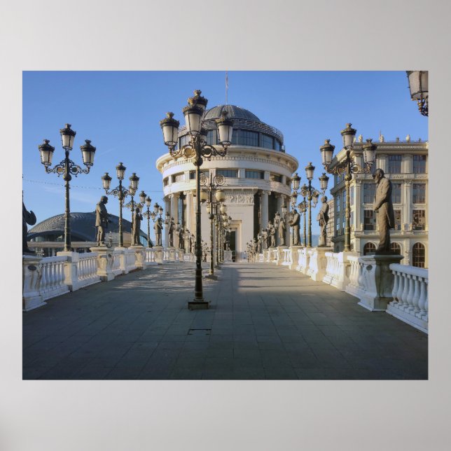 Póster Skopje, Macedonia (Frente)